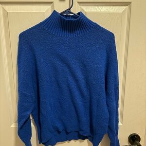 Express Blue Women's Turtleneck Sweater
